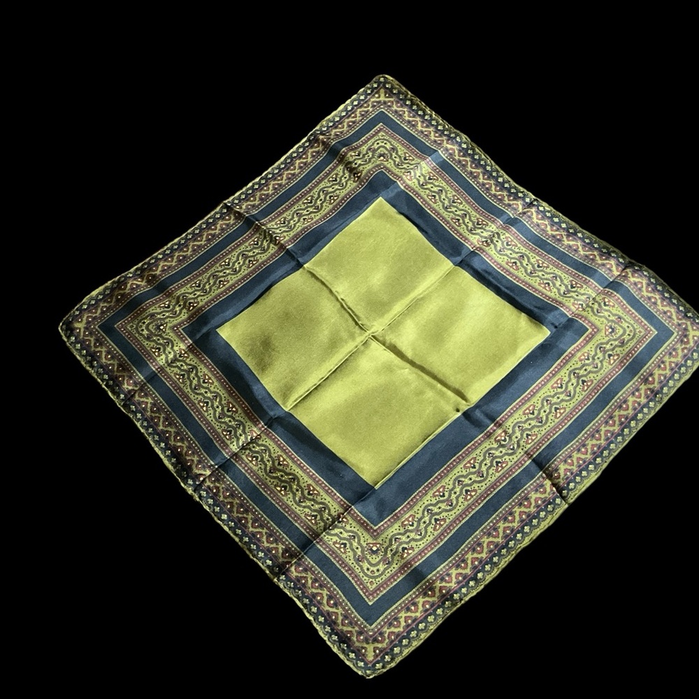 Italian 100% Silk Scarf Hand Rolled Hem